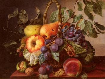 維爾 賽多利斯 A Still Life With A Basket Of Fruit